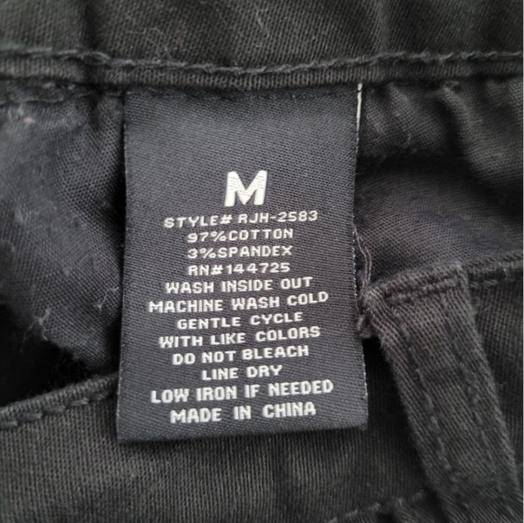 Hot Topic High Waisted Flare Gothic Bell Bottom Fringe Black Jeans Size Medium - Picture 9 of 9